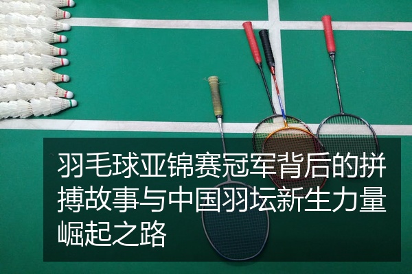 羽毛球亚锦赛冠军背后的拼搏故事与中国羽坛新生力量崛起之路