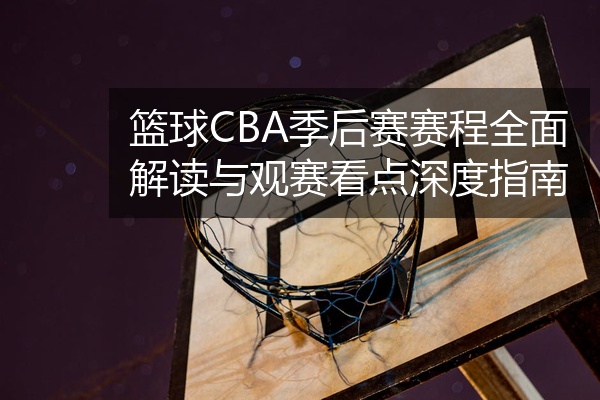 篮球CBA季后赛赛程全面解读与观赛看点深度指南